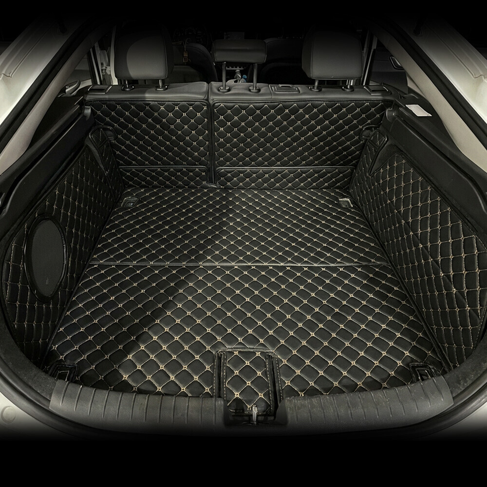 컨셉토 3D 가죽 퀼팅 (구)아이오닉 전기차 전용(더뉴포함, 스피커-유) 풀커버 사이드 트렁크매트 세트 (17~22년)