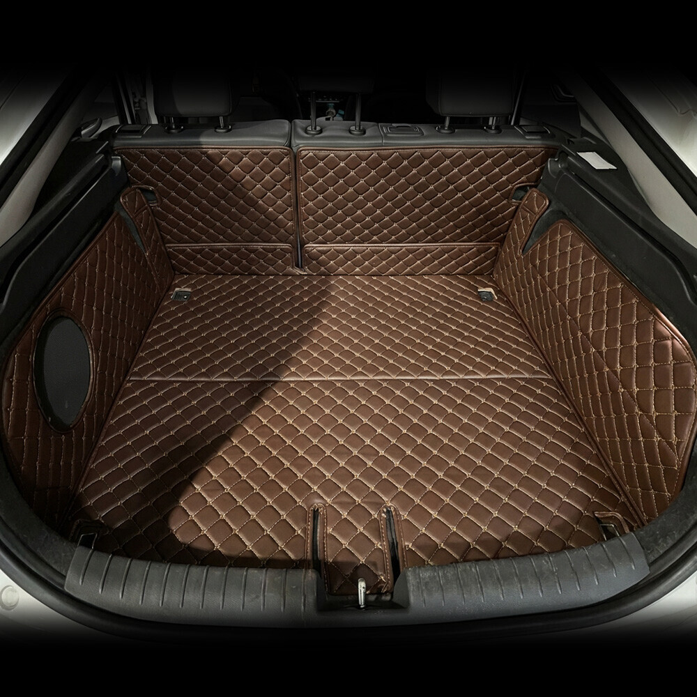 컨셉토 3D 가죽 퀼팅 (구)아이오닉 전기차 전용(더뉴포함, 스피커-유) 풀커버 사이드 트렁크매트 세트 (17~22년)