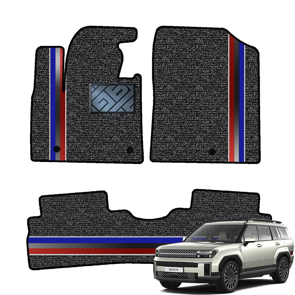 닥쏘오토 2세대 코일 라인매트 현대 더뉴 싼타페 하이브리드 1열2열 세트 (2020.8~2023.3)