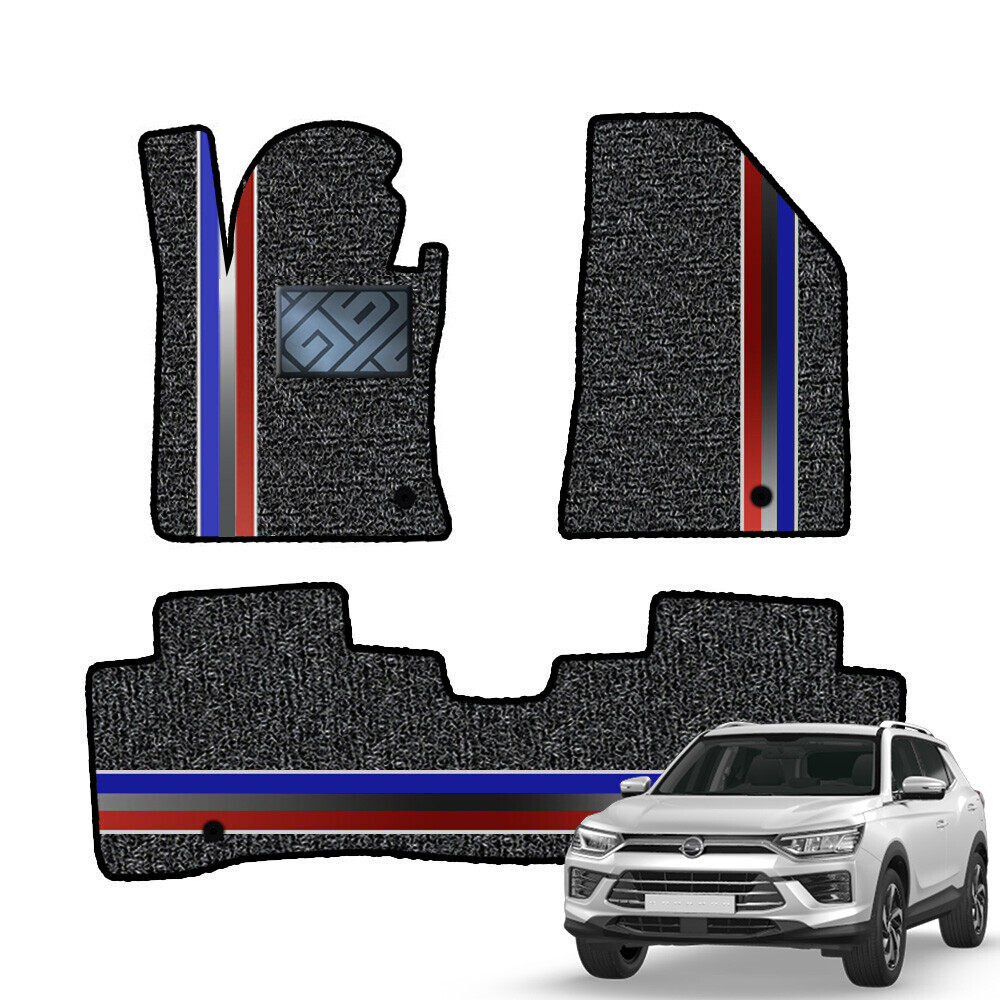 닥쏘오토 2세대 코일 라인매트 뷰티풀 코란도 리스팩 (2019~2022.4) 1열2열 세트