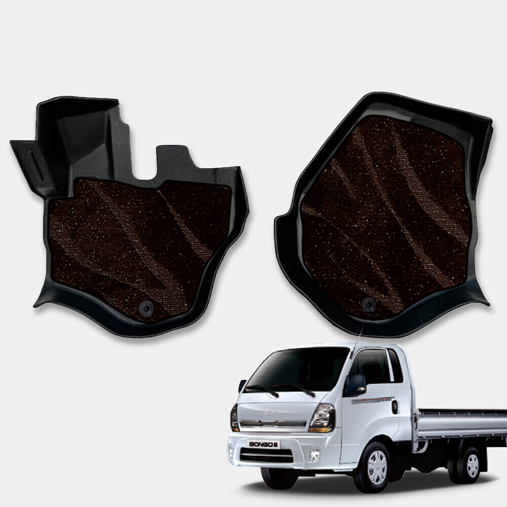 닥쏘오토 프리미엄 TPE 3D 카매트+카페트매트 SET 봉고3 전용 1열 운전석+조수석 세트