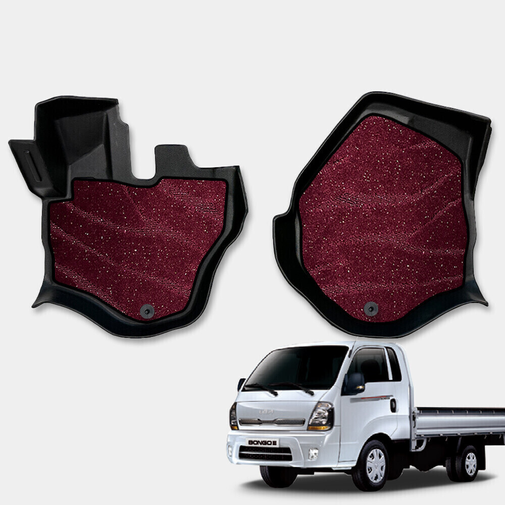 닥쏘오토 프리미엄 TPE 3D 카매트+카페트매트 SET 봉고3 전용 1열 운전석+조수석 세트