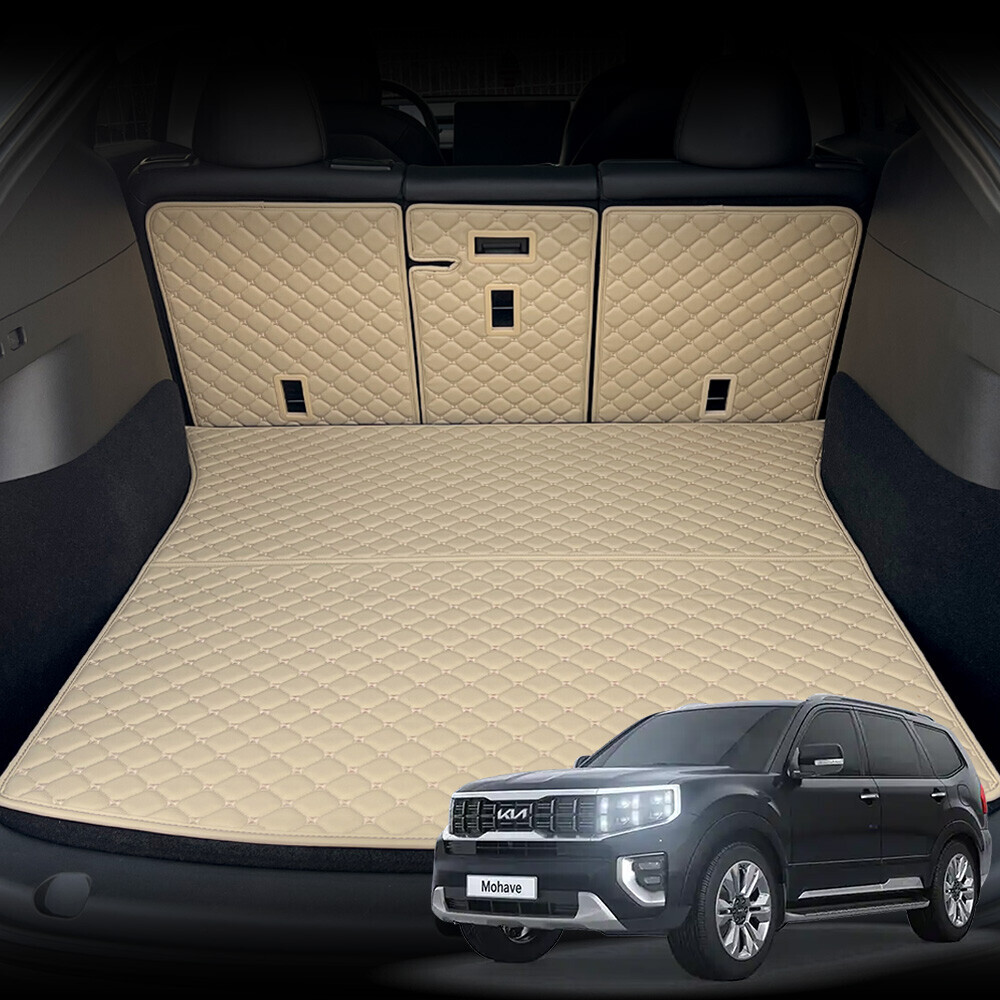 컨셉토 가죽 퀼팅 모하비(더마스터공용) 전용 등커버 트렁크매트 세트 (2019년~)