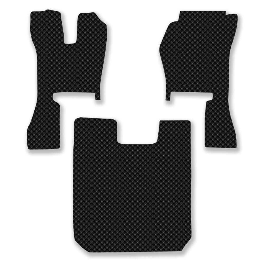 스카니아R 전용 3D 엠보싱 차세대 고무매트 1열 (3p)