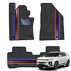 닥쏘오토 2세대 코일 라인매트 쌍용 신형 액티언 1열2열 세트 (하이브리드 호환)