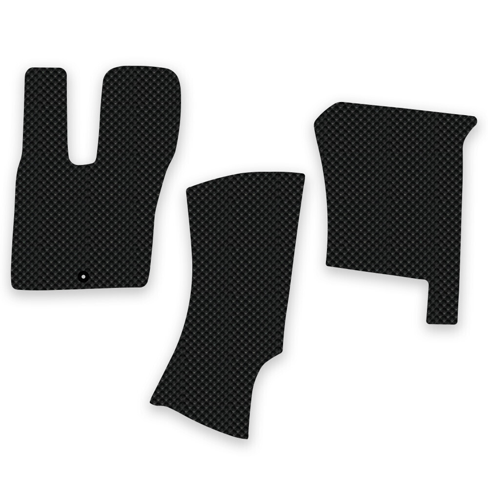 프리마 14톤 16.5톤 공용 전용 3D 엠보싱 차세대 고무매트 1열 운전석+조수석 (3p)