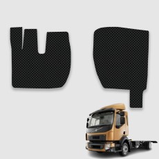 볼보 FL트럭 (신형 윙바디) 전용 3D 엠보싱 차세대 고무매트 운전석+조수석 세트