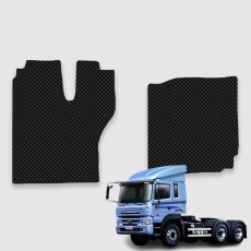 트라고 전용 3D 엠보싱 차세대 고무매트 1열 운전석+조수석 세트